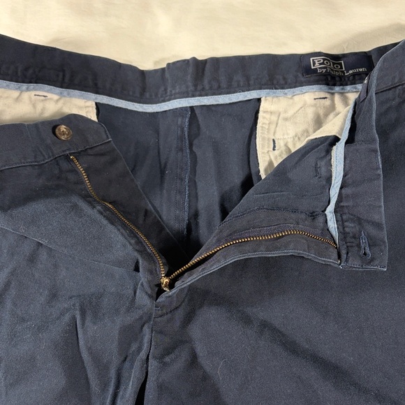 Polo Ralph Lauren mens navy blue rugged flat front 6" chino shorts - size 42 - Picture 6 of 12